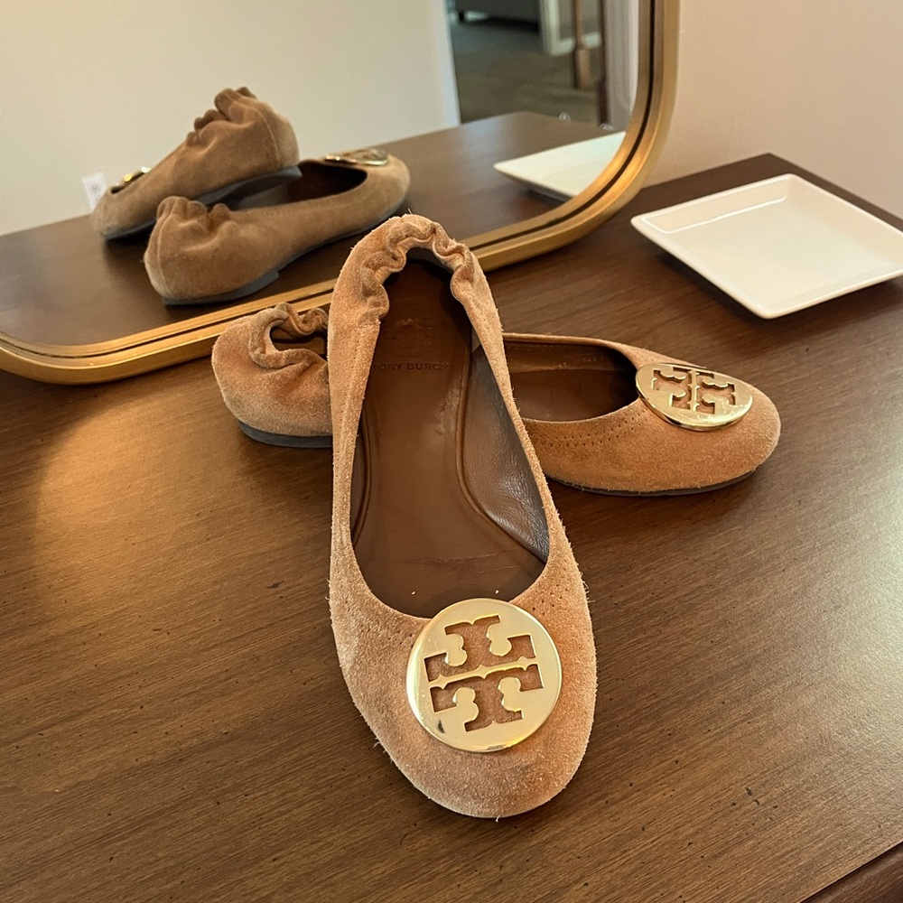 Tory Burch Reva Suede Flats